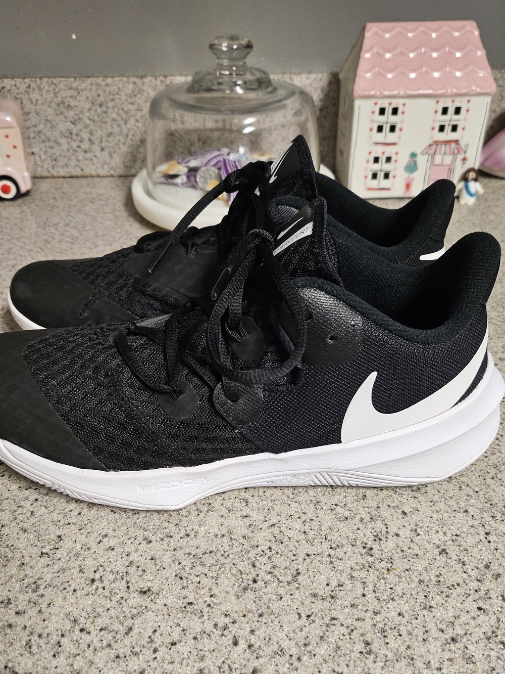 Nike  Black and White Running Shoes